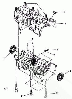 CRANKCASE ASSEMBLY CLASSIC TOURING E942875 (49274027400038)