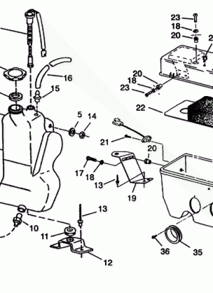 OIL TANK  /  AIR BOX ASSEMBLY CLASSIC TOURING E942875 (49274027400036)