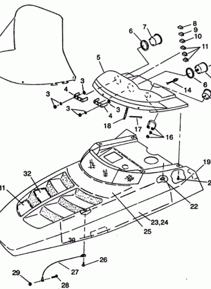 HOOD ASSEMBLY CLASSIC E942865 and  CLASSIC TOURING E942875 (49274027400009)