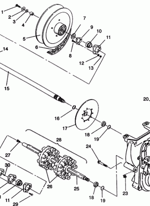 DRIVE TRAIN ASSEMBLY CLASSIC E942865 and  CLASSIC TOURING E942875 (49274027400020)