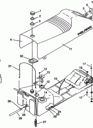 SEAT and GAS TANK ASSEMBLY CLASSIC 0942865 (49274027400005)