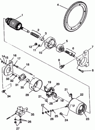 STARTING MOTOR CLASSIC E942865 and  CLASSIC TOURING E942875 (49274027400051)