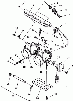 THROTTLE BODY ASSEMBLY CLASSIC TOURING E942875 (49274027400043)