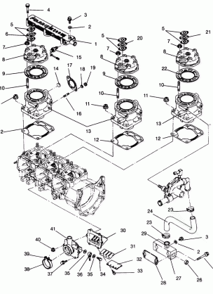 CYLINDER and MANIFOLD ASSEMBLY Storm 0940782 and Storm SKS 0940582 (4925032503029A)