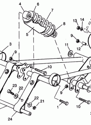 FRONT TORQUE ARM ASSEMBLY Storm 0940782 and Storm SKS 0940582 (4925032503021A)