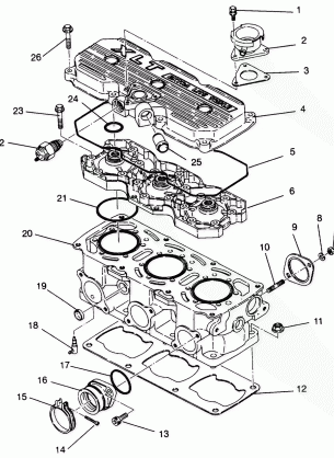 CYLINDER ASSEMBLY XLT 0940767 XLT SP 0940667 & XLT SKS 0940567 (4925022502035A)