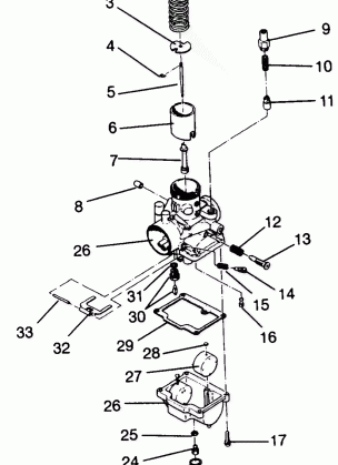 CARBURETOR ASSEMBLY XLT 0940767 XLT SP 0940667 & XLT SKS 0940567 (4925022502038A)