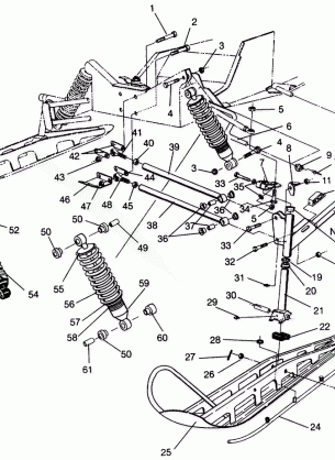 FRONT SUSPENSION and SKI XLT 0940767 XLT SP 0940667 & XLT SKS 0940567 (4925022502011A)