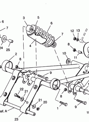 FRONT TORQUE ARM ASSEMBLY XLT 0940767 XLT SP 0940667 & XLT SKS 0940567 (4925022502023A)