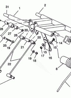 REAR TORQUE ARM ASSEMBLY SUPER SPORT 0940743 (4927742774020A)