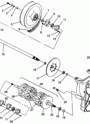 DRIVE TRAIN ASSEMBLY XLT 0940767 XLT SP 0940667 & XLT SKS 0940567 (4925022502018A)