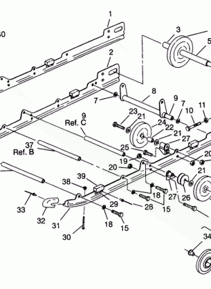 SUSPENSION ASSEMBLY XLT 0940767 & XLT SKS 0940567 (4925022502019A)