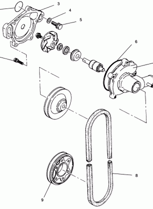 WATER PUMP XLT 0940767 XLT SP 0940667 & XLT SKS 0940567 (4925022502036A)