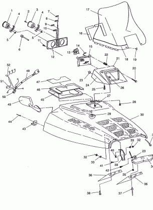 HOOD ASSEMBLY TRAIL / 0930761 and TRAIL DELUXE / 0930243 (4923222322007A)