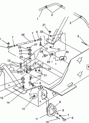 STEERING ASSEMBLY TRAIL / 0930761 and  TRAIL DELUXE / 0930243 (4923222322016A)