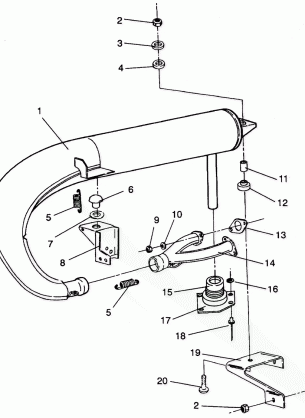 EXHAUST SYSTEM TRAIL / 0930761 (4923222322030A)