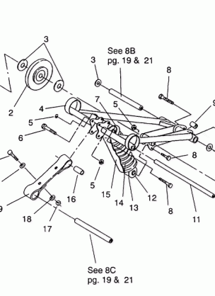 FRONT TORQUE ARM ASSEMBLY XLT / 0930767 & XLT SKS / 0930567 (4923012301023A)