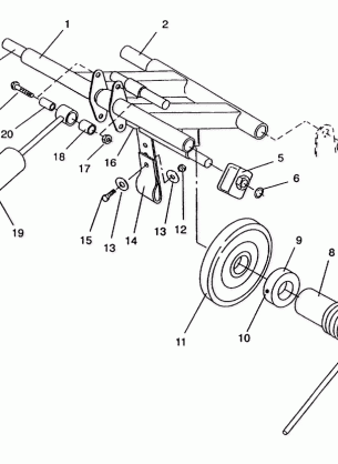 REAR TORQUE ARM ASSEMBLY RXL / 0930768 and RXL SKS / 0930568 (4922992299022A)