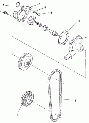 WATER PUMP CLASSIC  /  0930864 and  CLASSIC TOURING  /  0930865 (4922952295036A)