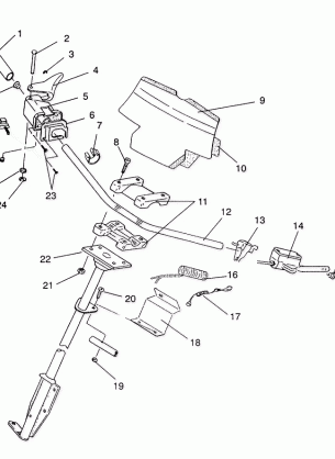 STEERING - HANDLEBAR ASSEMBLY 440 XCR  /  0931760 (4923022302015A)