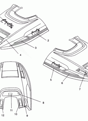 HOOD - DECALS LITE GT  /  0933133 (4923232323007A)