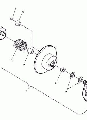 DRIVEN CLUTCH ASSEMBLY LITE GT / 0933133 and STARLITE GT / 0933127 (4923232323020A)