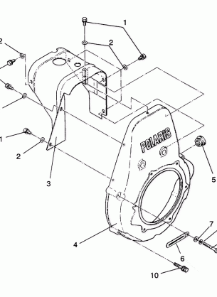 BLOWER HOUSING ASSEMBLY STARLITE GT / 0933127 (4923232323040A)