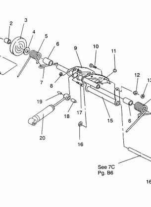 REAR TORQUE ARM ASSEMBLY LITE GT / 0933133 and STARLITE GT / 0933127 (4923232323018A)