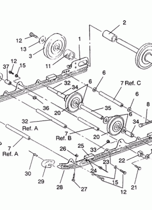 SUSPENSION ASSEMBLY LITE GT / 0933133 and  STARLITE GT / 0933127 (4923232323016A)