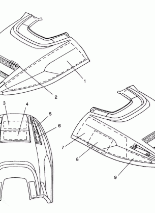 HOOD - FOAM / FOIL LITE GT / 0933133 and STARLITE GT / 0933127 (4923232323009A)