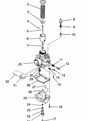 CARBURETOR ASSEMBLY LITE GT / 0933133 (4923232323032A)