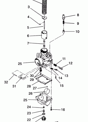 CARBURETOR ASSEMBLY STARLITE GT  /  0933127 (4923232323033A)