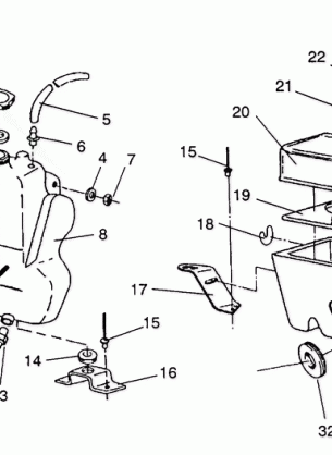 OIL TANK  /  AIR BOX ASSEMBLY SPORT  /  0930443 (4922942294025A)