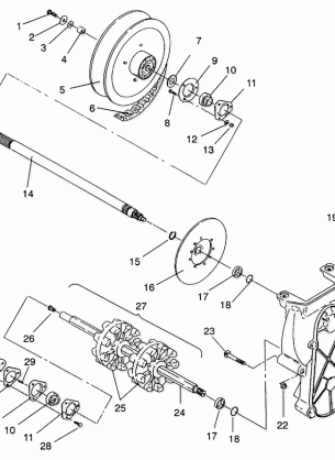 DRIVE TRAIN ASSEMBLY SPORT  /  0930443 (4922942294017A)