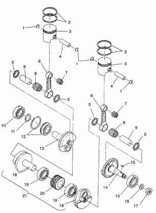 PISTON and CRANKSHAFT SPORT  /  0930443 (4922942294028A)