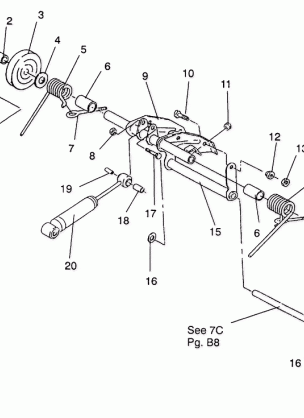 REAR TORQUE ARM ASSEMBLY SPORT  /  0930443 (4922942294020A)