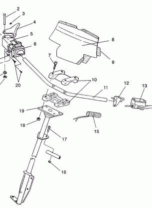 STEERING - HANDLEBAR ASSEMBLY SPORT  /  0930443 (4922942294013A)