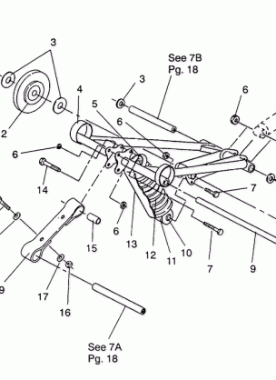 FRONT TORQUE ARM ASSEMBLY SPORT  /  0930443 (4922942294019A)