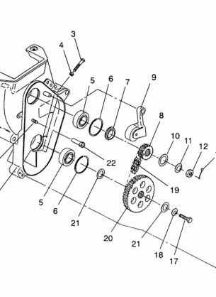 CHAINCASE ASSEMBLY SPORT  /  0930443 (4922942294016A)