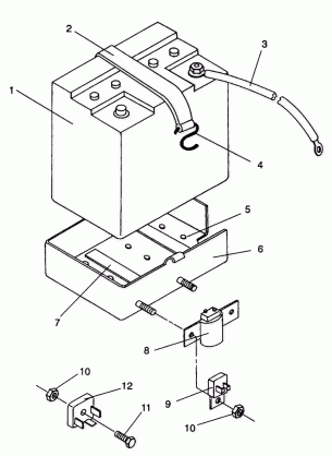 BATTERY BOX ASSEMBLY LITE DELUXE / 0933431 (4922972297027A)