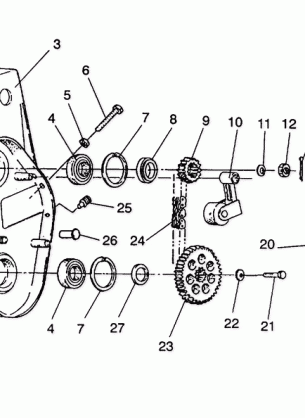 CHAINCASE ASSEMBLY LITE / 0933433STARLITE / 0933427 and  LITE DELUXE / 0933431 (4922972297014A)