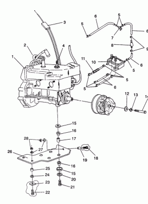 ENGINE MOUNTING LITE / 0933433 and  LITE DELUXE / 0933431 (4922972297021A)