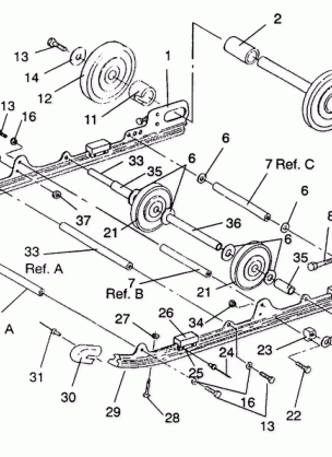 SUSPENSION ASSEMBLY LITE / 0933433STARLITE / 0933427 and  LITE DELUXE / 0933431 (4922972297016A)