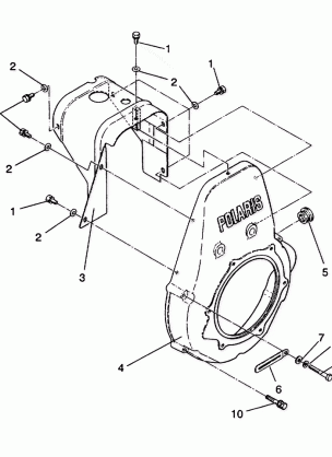 BLOWER HOUSING ASSEMBLY STARLITE / 0933427 (4922972297041A)