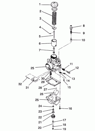 CARBURETOR ASSEMBLY STARLITE / 0933427 (4922972297034A)