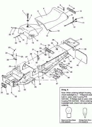 TUNNEL and SEAT ASSEMBLY LITE / 0933433STARLITE / 0933427 and  LITE DELUXE / 093 (4922972297001A)