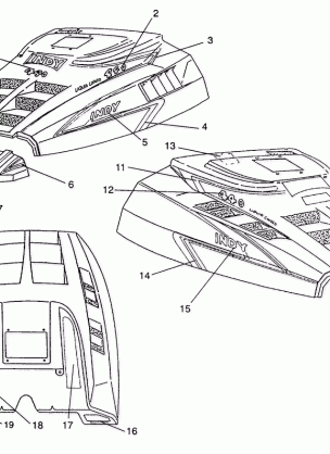 HOOD - DECALS 440  /  0930760 and 440 SKS  /  0930560 (4922932293007A)