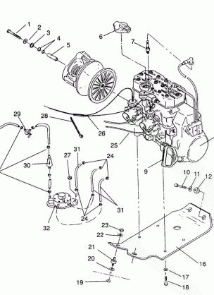 ENGINE MOUNTING 440  /  0930760 and 440 SKS  /  0930560 (4922932293025A)