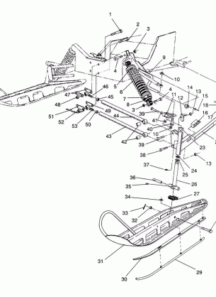 FRONT SUSPENSION and SKI 440  /  0930760 and 440 SKS  /  0930560 (4922932293011A)