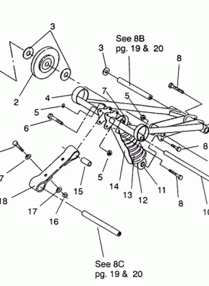 FRONT TORQUE ARM ASSEMBLY 440  /  0930760 and 440 SKS  /  0930560 (4922932293021A)